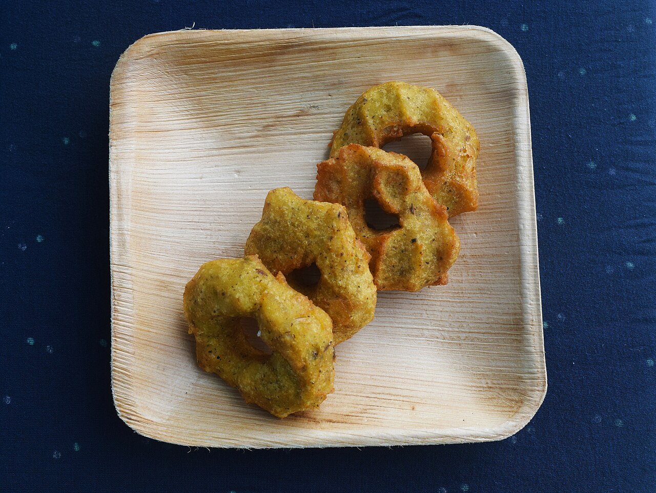 Medu vada on a plate